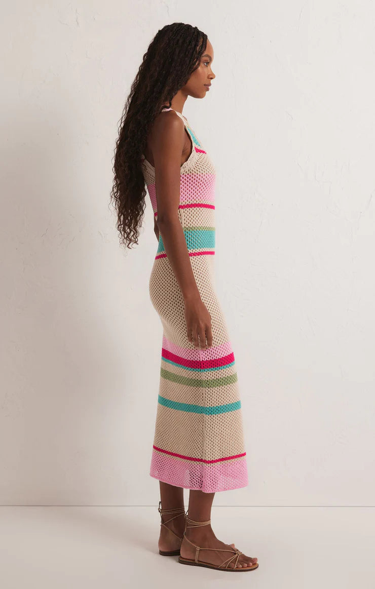 Z Supply Ibiza Stripe Sweater Dress Natural - Whim BTQ