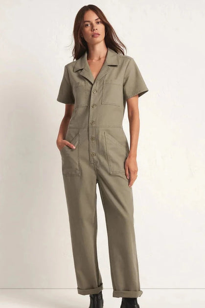 Women's Utility Jumpsuit in Ermine