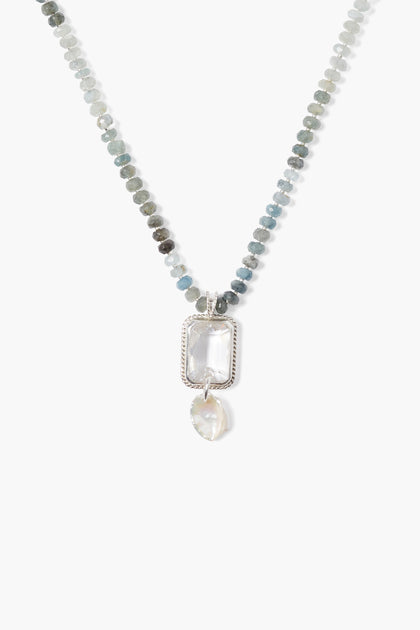 Chan Luu Geneva Necklace Aquamarine Mix Whim BTQ