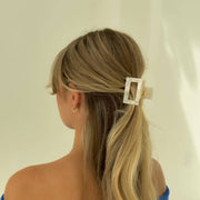 Ecofriendly Acetate Midi Clip - White - Whim BTQ