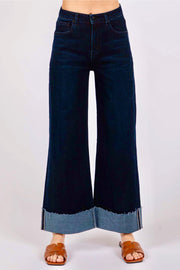 Letter To Juliet Bianca A-Line Wide Cuff Jean in Indigo