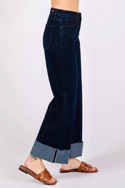 Letter To Juliet Bianca A-Line Wide Cuff Jean in Indigo