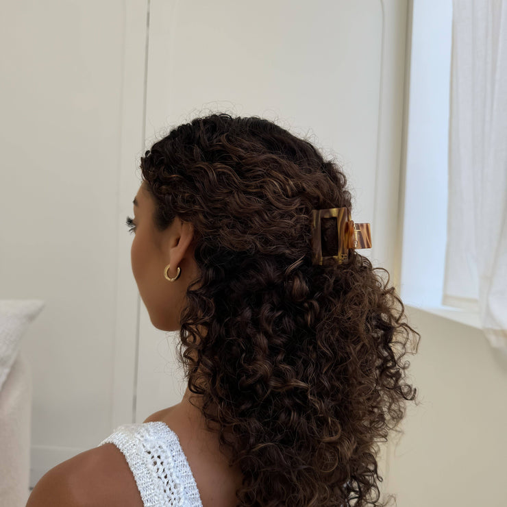 Ecofriendly Acetate Midi Clip - Hazel Honey - Whim BTQ