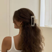 Ecofriendly Acetate Large Claw - White - Whim BTQ