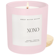 XOXO 15 oz Soy Candle, Matte Jar - Valentine's Day