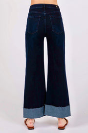 Letter To Juliet Bianca A-Line Wide Cuff Jean in Indigo