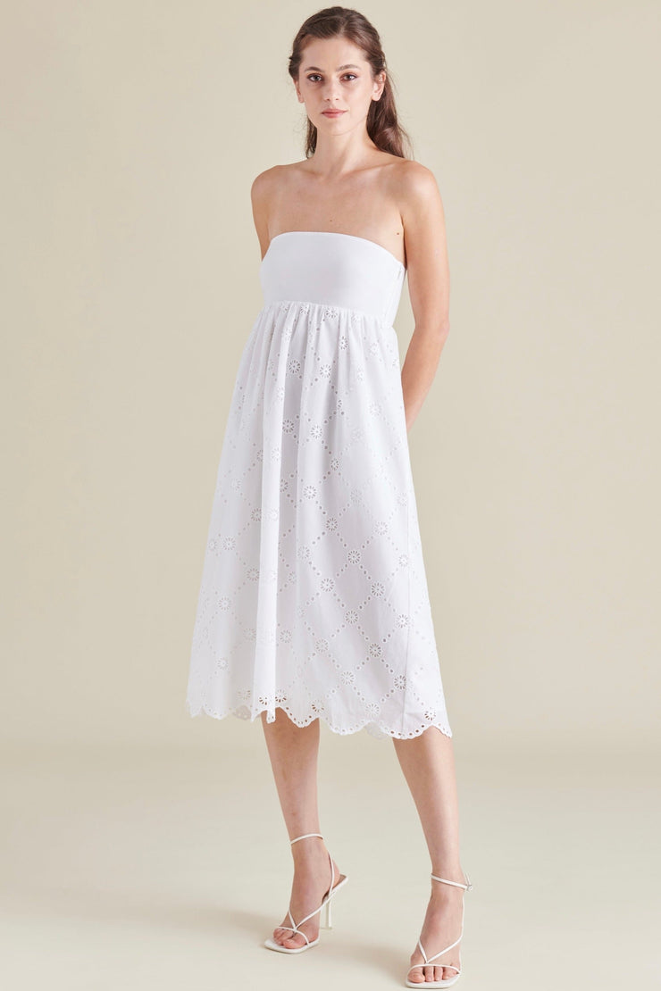 Steve Madden Olsen Dress in White - Whim BTQ