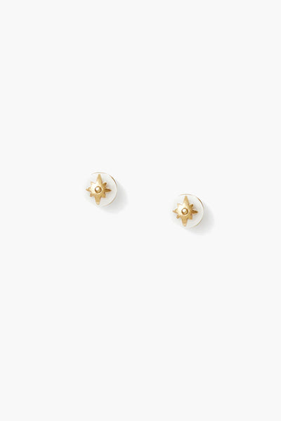 Chan Luu Cecelia Stud Earrings in Pearl