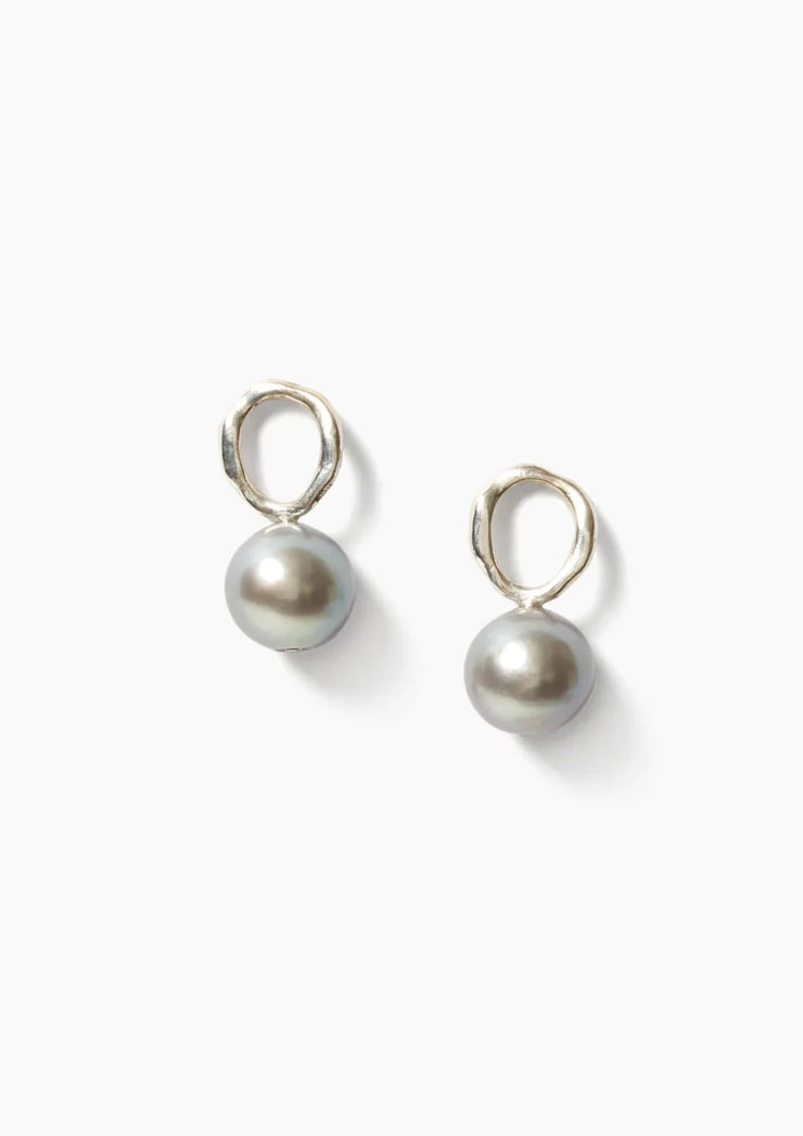 Chan Luu Globe Grey Pearl Earrings - Whim BTQ