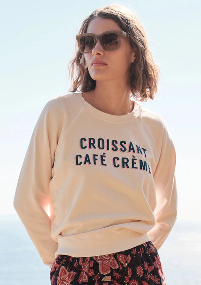 Sundry Croissant Sweatshirt in Oatmilk - Whim BTQ