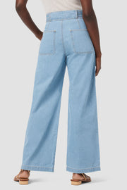 Hudson Tie Waist Wide Leg Barefoot Trouser in First Class