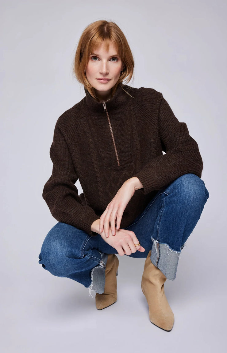 Gentle Fawn Georgie Half-Zip Pullover Sweater