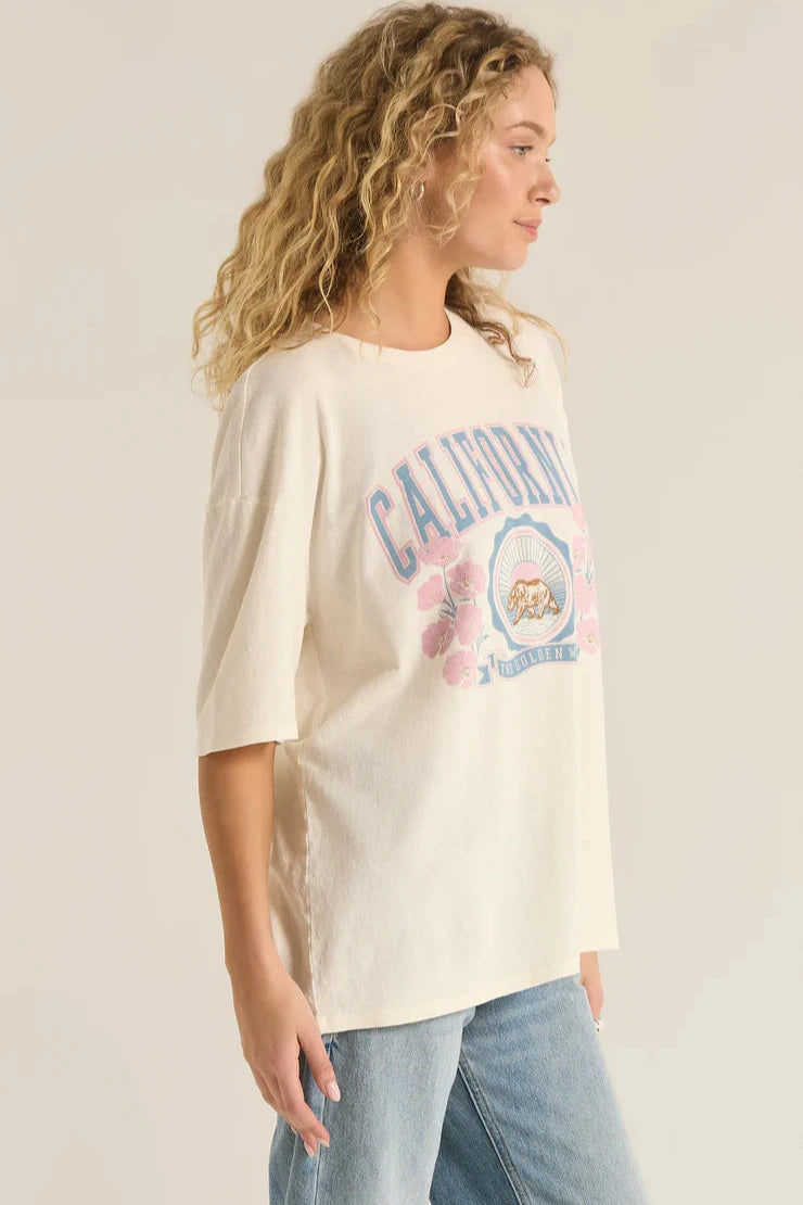 Z Supply Poppy Bear SoCal Oversized Tee