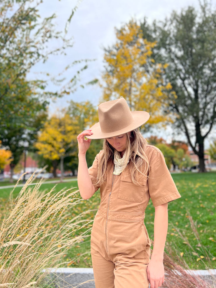 Sundry Utility Jumpsuit in Ermine - Whim BTQ