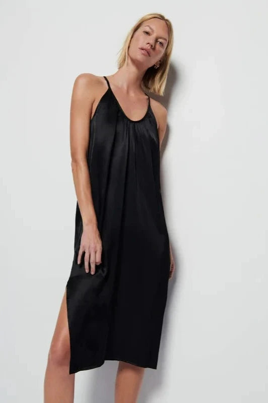 Nation LTD Liliana U-Neck Tank Dress in Black - Whim BTQ