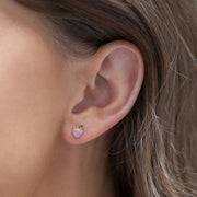 Girls Crew Peach Studs in Gold