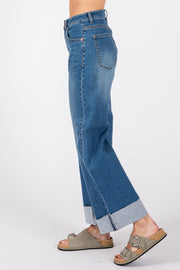 Letter to Juliet Bianca A-Line Wide Cuff Jean in Medium