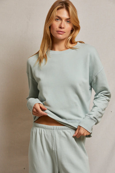 Perfectwhitetee Tyler Pullover in Fresh Mint