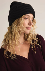 Z Supply Snow Cap Beanie in Black