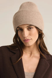 Z Supply Snow Cap Beanie in Heather Taupe