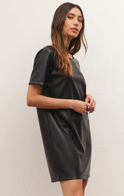 Z Supply London Faux Leather Mini Dress - Whim BTQ