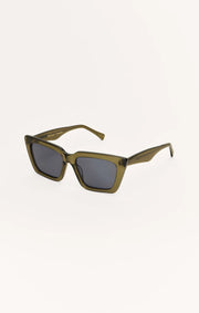 Z Supply Feel Good Sunglasses Moss - Grey Polarized - Whim BTQ