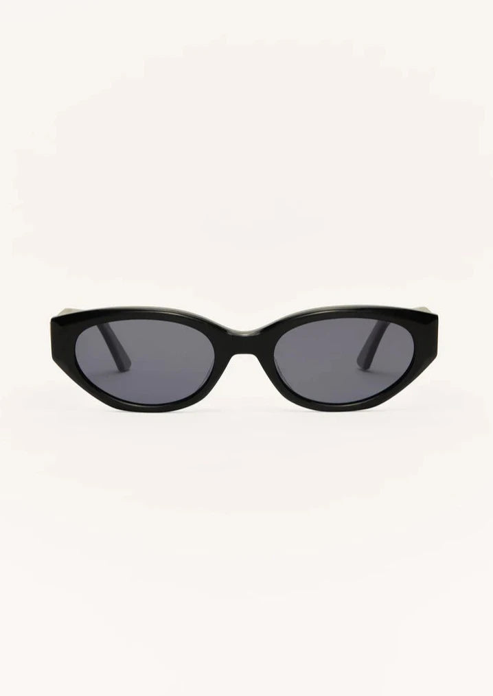 Z Supply Heatwave Polarized Sunglasses Polished Black-Grey - Whim BTQ