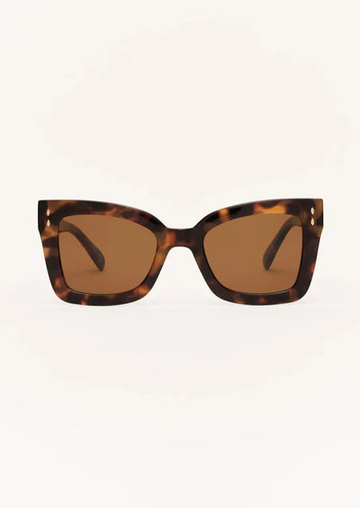 Z Supply Confidential Sunglasses Brown Tortoise - Brown - Whim BTQ