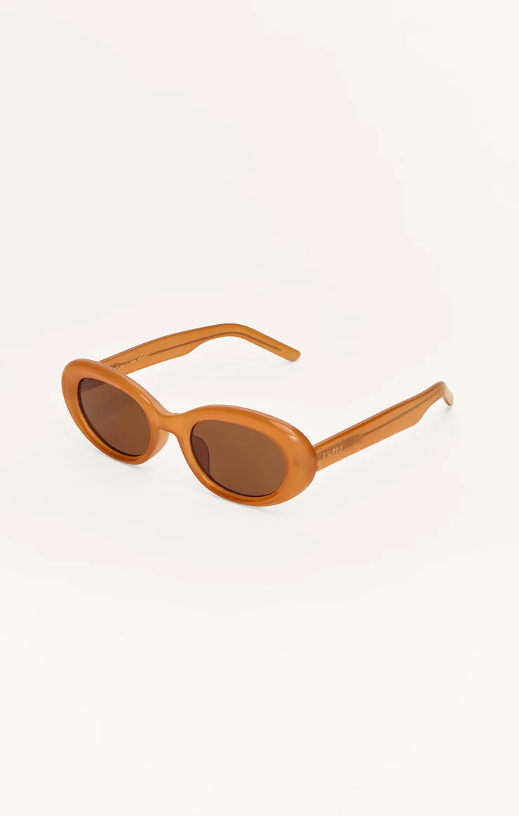 Z Supply Dayglow Polarized Glasses in Cinnamon Brown - Whim BTQ