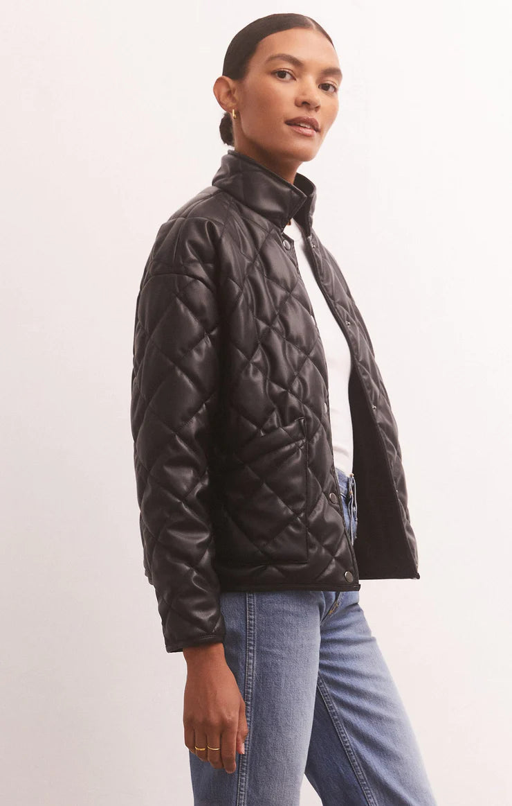 Z Supply Heritage Faux Leather Jacket - Whim BTQ
