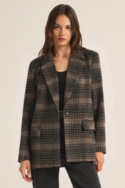 Z Supply Kingston Relaxed Plaid Blazer