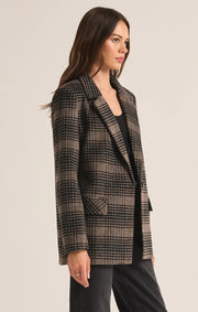 Z Supply Kingston Relaxed Plaid Blazer