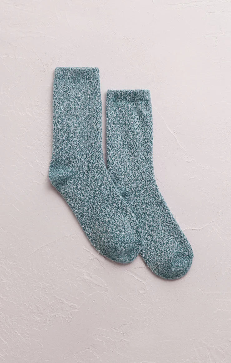 Z Supply Brushed Marled Socks in Garland - Whim BTQ