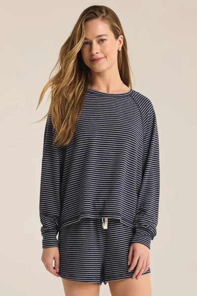 Z Supply Staying In Stripe Long Sleeve Top