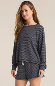 Z Supply Staying In Stripe Long Sleeve Top