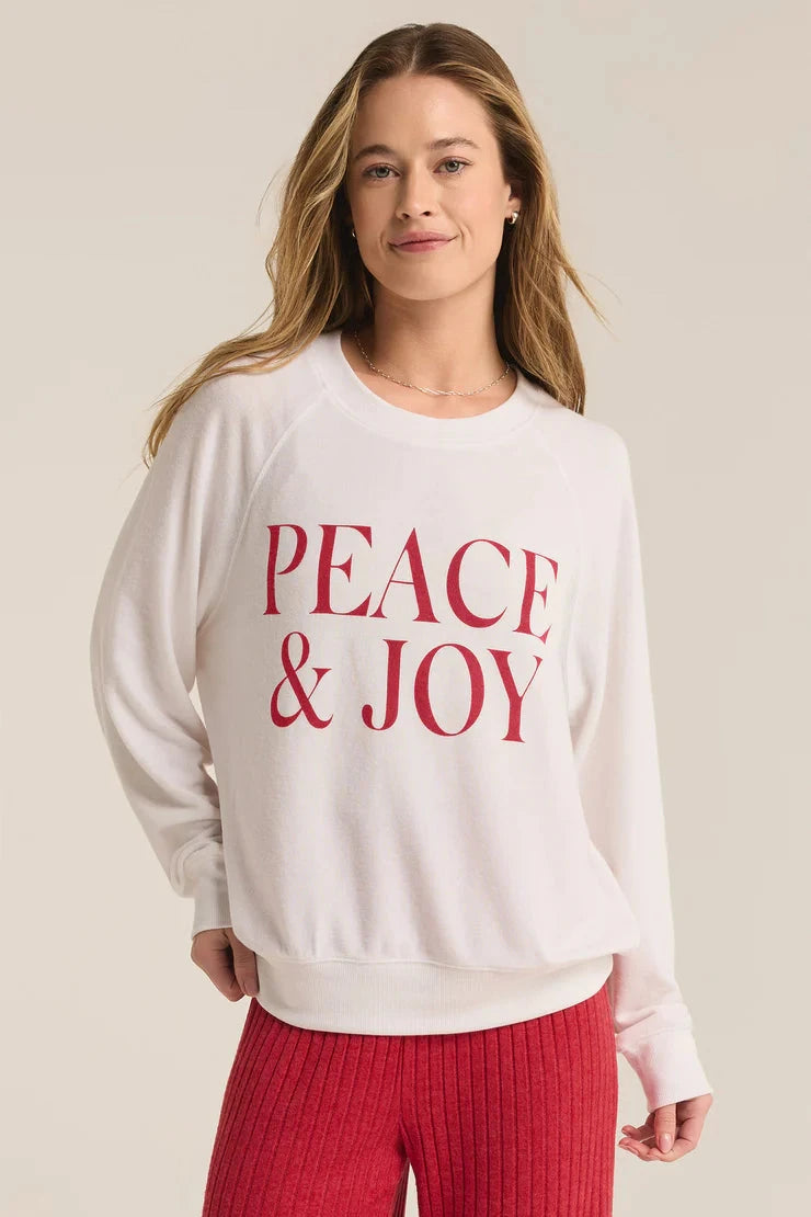 Z Supply Cassie Peace and Joy Raglan