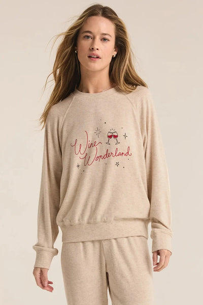 Z Supply Cassie Wine Wonderland Long Sleeve