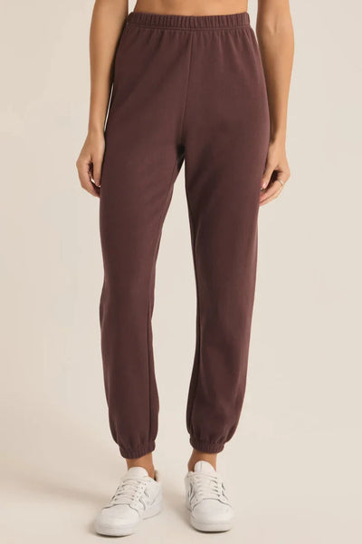 Z Supply Classic Gym Sweatpant in Dark Truffle