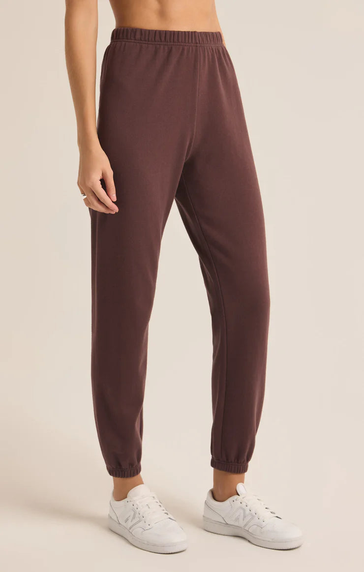 Z Supply Classic Gym Sweatpant in Dark Truffle