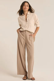 Z Supply Micah Linen Pant in Putty