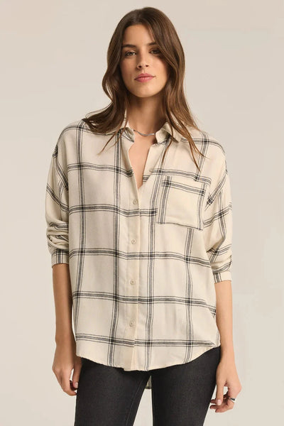 Z Supply River Plaid Button Up