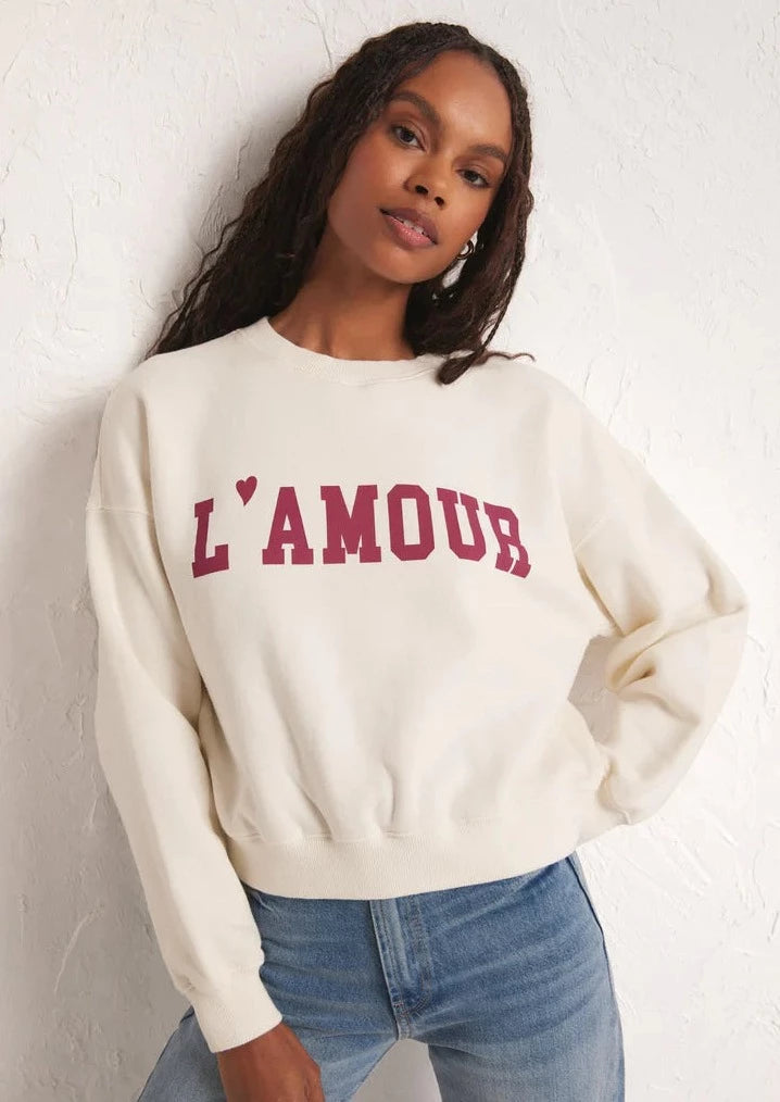 Z Supply L'Amour Sweatshirt - Whim BTQ