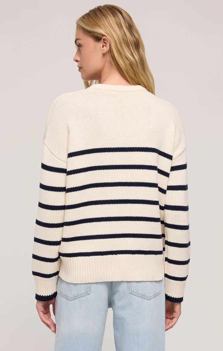 Z Supply Boyfriend Striped Sweater