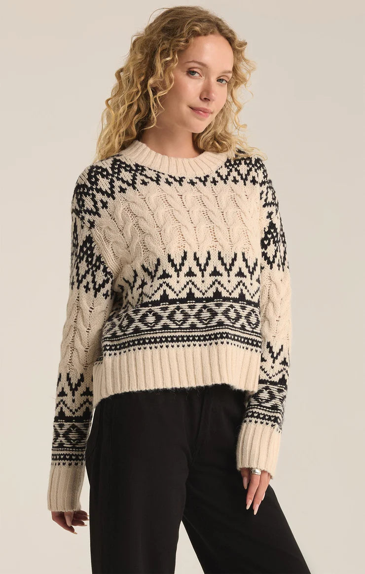 Z Supply Garland Fairisle Sweater