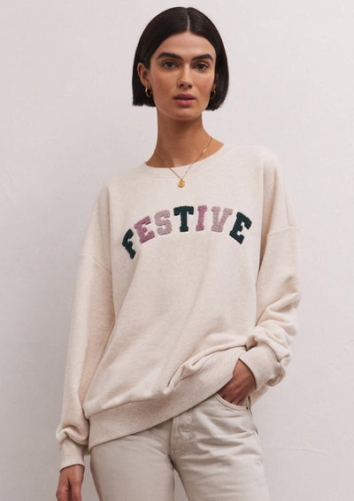 Z Supply Festive Sweatshirt - Whim BTQ