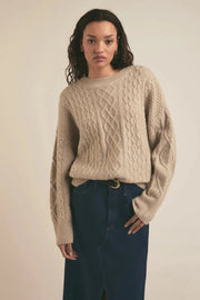 Favorite Daughter Oversized Cable Sweater