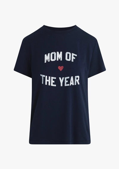 Favorite Daughter Mom Of The Year Tee in Navy - Whim BTQ