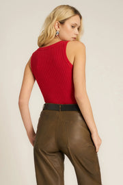 Project Social T Cooper Sweater Rib Tank in Red