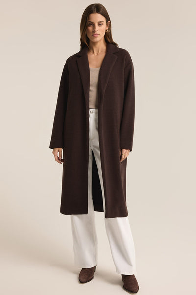 Z Supply Mason Coat in Coffee Bean