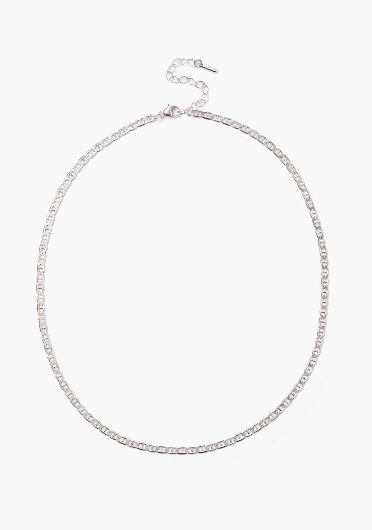 Chan Luu Silver Anchor Curb Chain Necklace - Whim BTQ